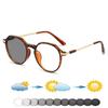 Round Women Retro Oversized Ultralight Comfortable Photochromic Reading Glasses +0.75 To +4