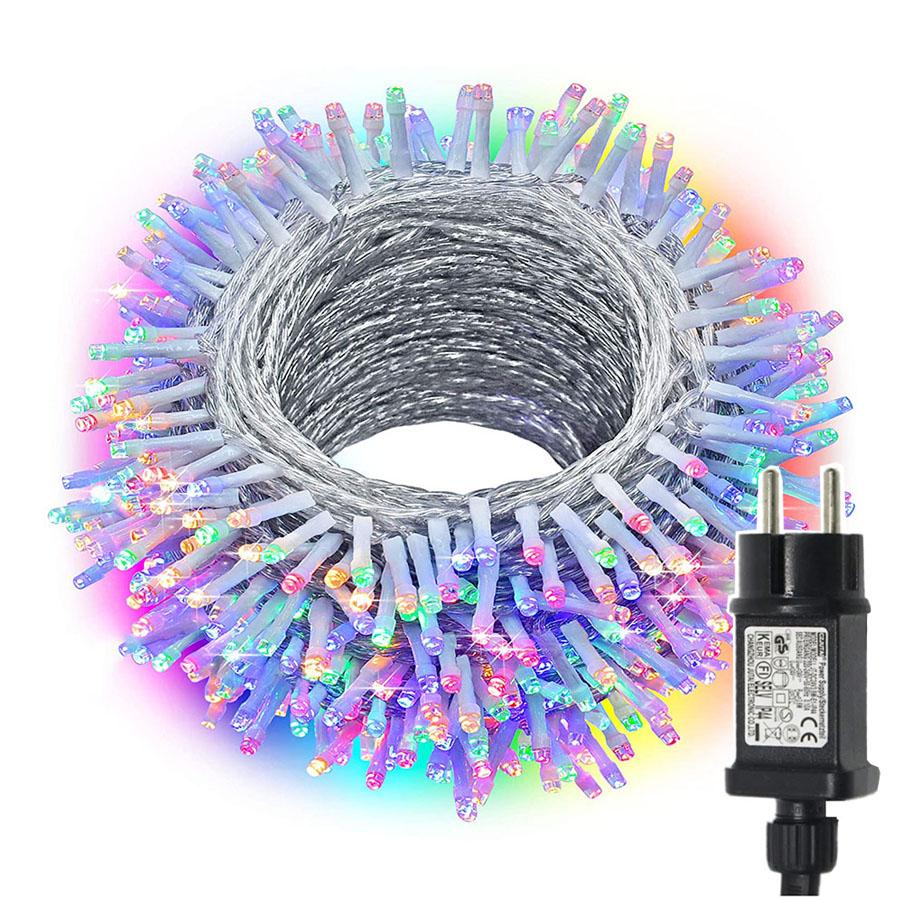 24 В 20 м 50 м 100 м рождественские гирлянды наружные водонепроницаемые сказочные гирлянды рождественские огни для праздничного сада уличного декора