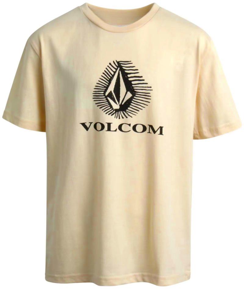Volcom Мужская Женская Хлопковая Футболка Роскошный Бренд Мода Большой Размер Топ Повседневная С Коротким Рукавом Уличная Одежда Классический Принт Свободная Футболка 2025
