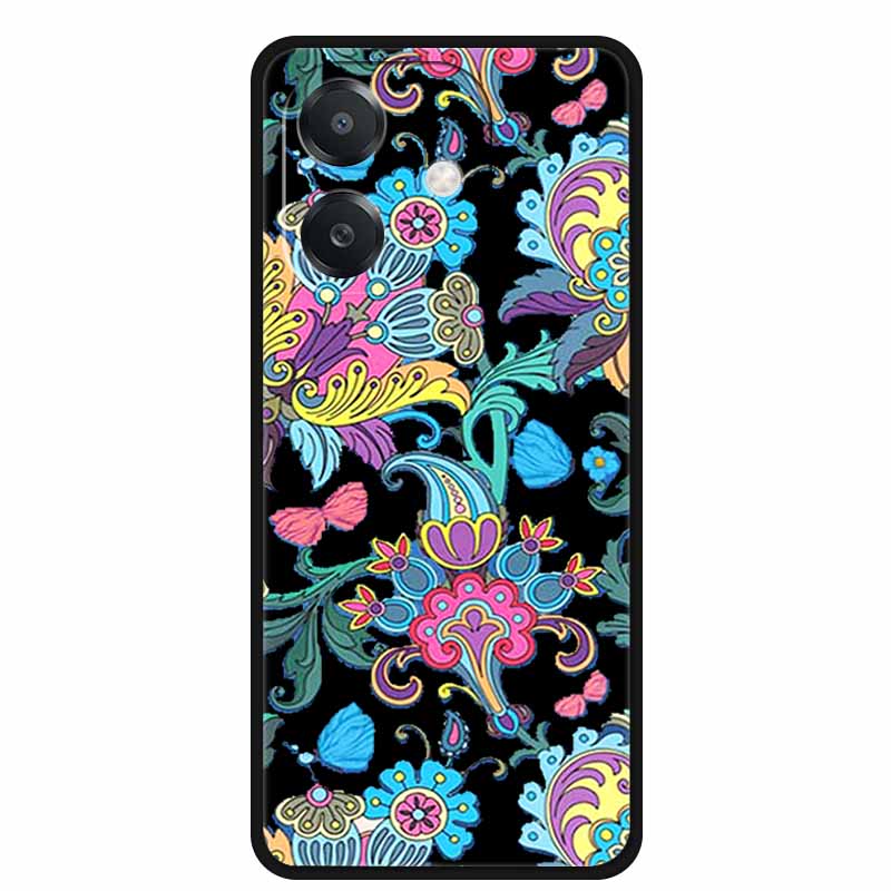 Чехол для OPPO A3 / A3x 5G 6.67" Funda Черный Силиконовый Мягкий Чехол для Телефона Для OPPO A3x A3 5G Задняя Крышка Чехол A 3x A 3 x A3 x Мультяшный