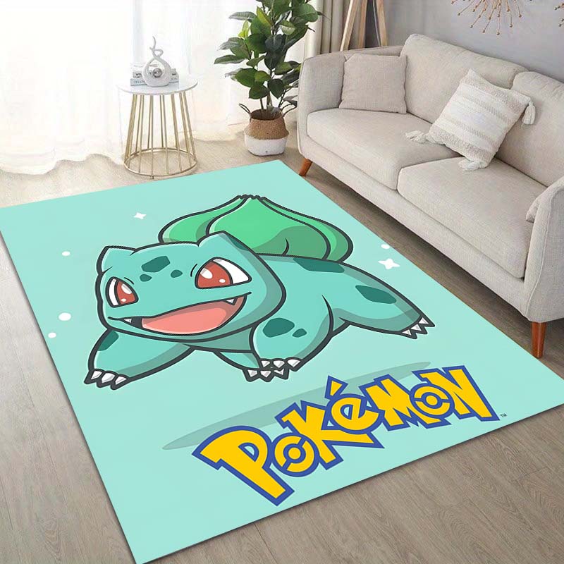 17 Styles Pokémon Bulbasaur Print Carpet for Living Room Bedroom Kid's Room Home Decor Area Rug Non-slip Mat Sofa Cloakroom Mat