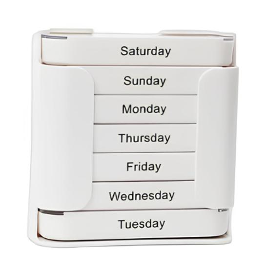 Yousheng Extra Large Weekly Pill Organizer Medicine Box Compact Design Portable 7-Day Slots Pill Container Travel Separate Pill Case