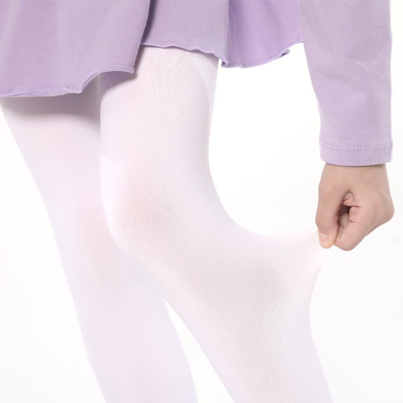 Children's Practice Dance Pantyhose: Spring/Autumn Style White Ballet Leggings