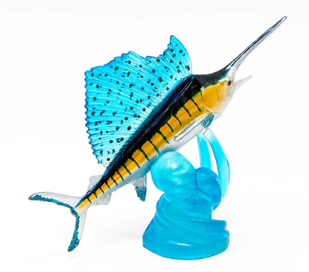Favorite AF-212 Display Figurine Bashokajiki Sailfish 86 X 27 X 70mm (4536)