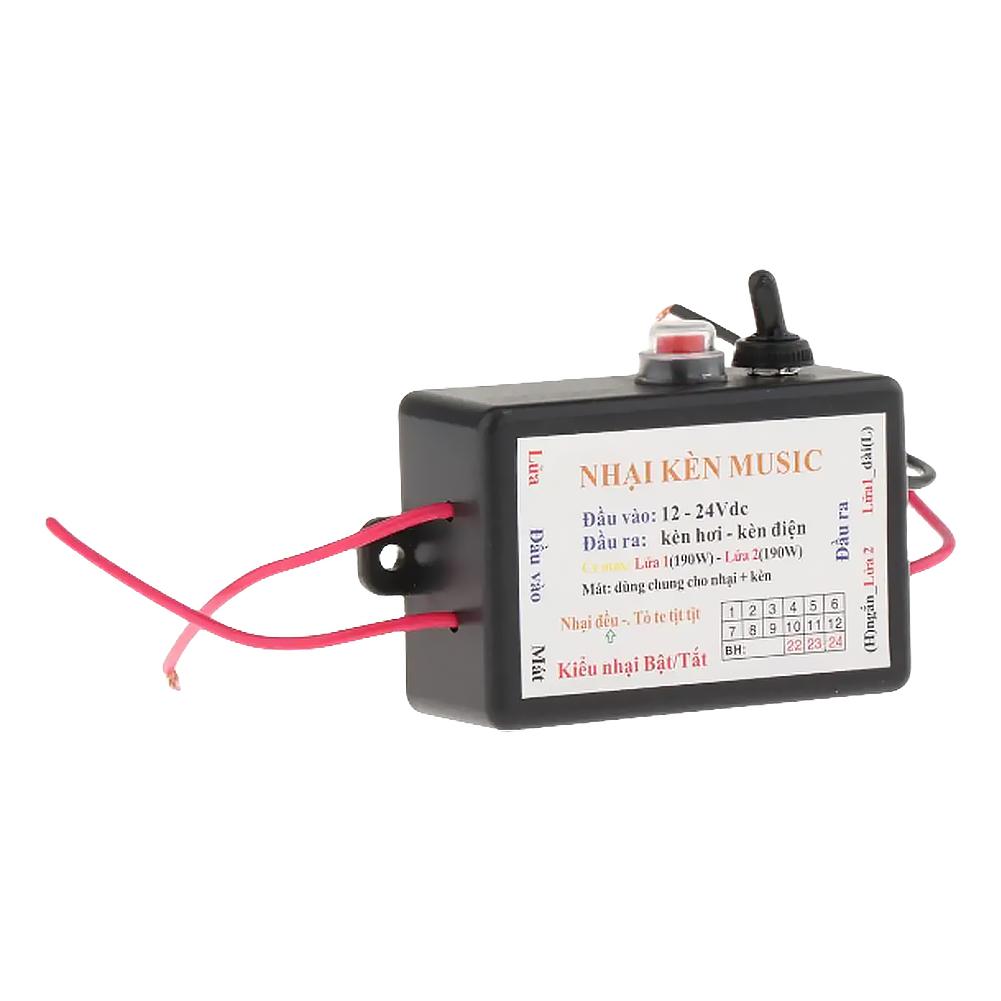 12-24 В автомобильный контроллер воздушного гудка для грузовика, контроллер автомобильного гудка 3/12 звуковых эффектов, автомобильное реле двигателя, музыкальная шкатулка для автомобиля, грузовика, морской лодки