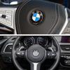 1 Uds pegatina para volante de coche emblema de coche accesorios de decoración para BMW G22 F30 F10 X3 X5 X6 E39 E46 E36 E90 G20 YNEPB1