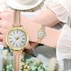 Новые женские часы, кварцевые часы, римские весы, кожаные полоски, повседневные, маленькие, универсальные, модные женские часы
