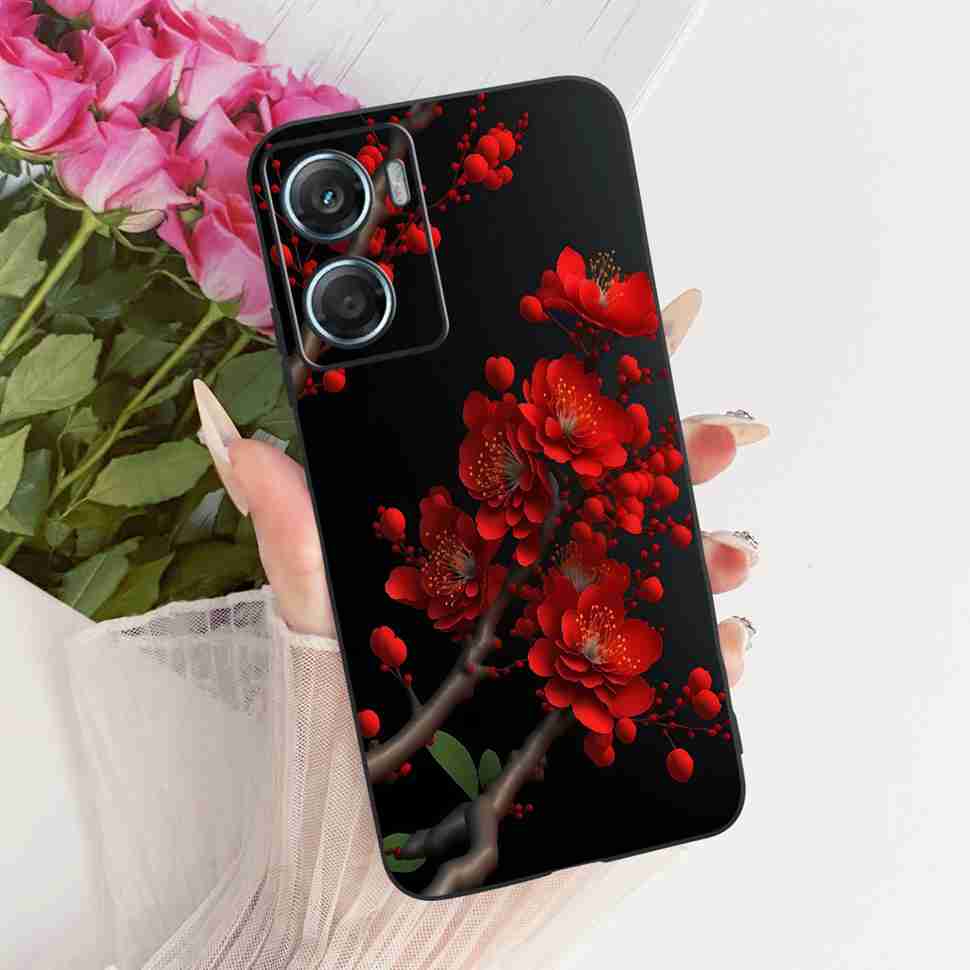 For Motorola Moto G06 4G 6.88" Case Silicone TPU Black Cover For Moto G06 g06 XT2535-1 XT2535-2 Cartoon Dragon Sunset Bumper