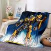 Transformers Bumblebee'S Power Flannel Blanket Super Soft Warm Cozy Blanket For Sofa Bed Office Travel Allseason Home Decor Gift