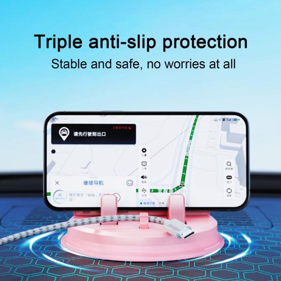Автомобильный держатель для телефона на приборную панель, вращающаяся на 360 градусов подставка для телефона, универсальный держатель для мобильного телефона для смартфона