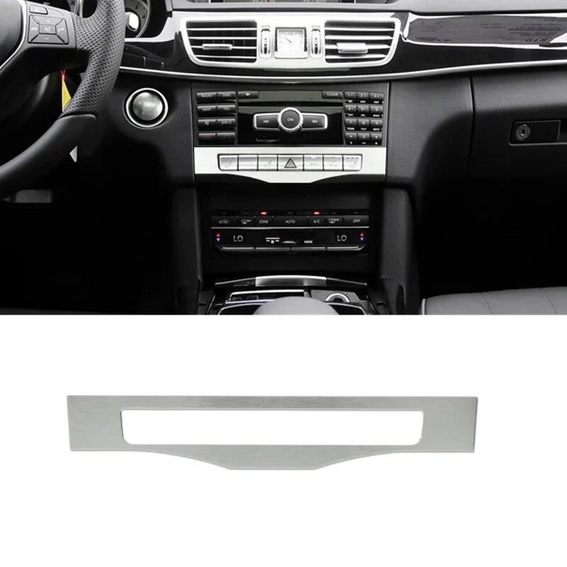 Car Styling Center Console Air Conditioning CD Button Frame Decoration Sticker Trim For Mercedes Benz E Class W212 2014-2016