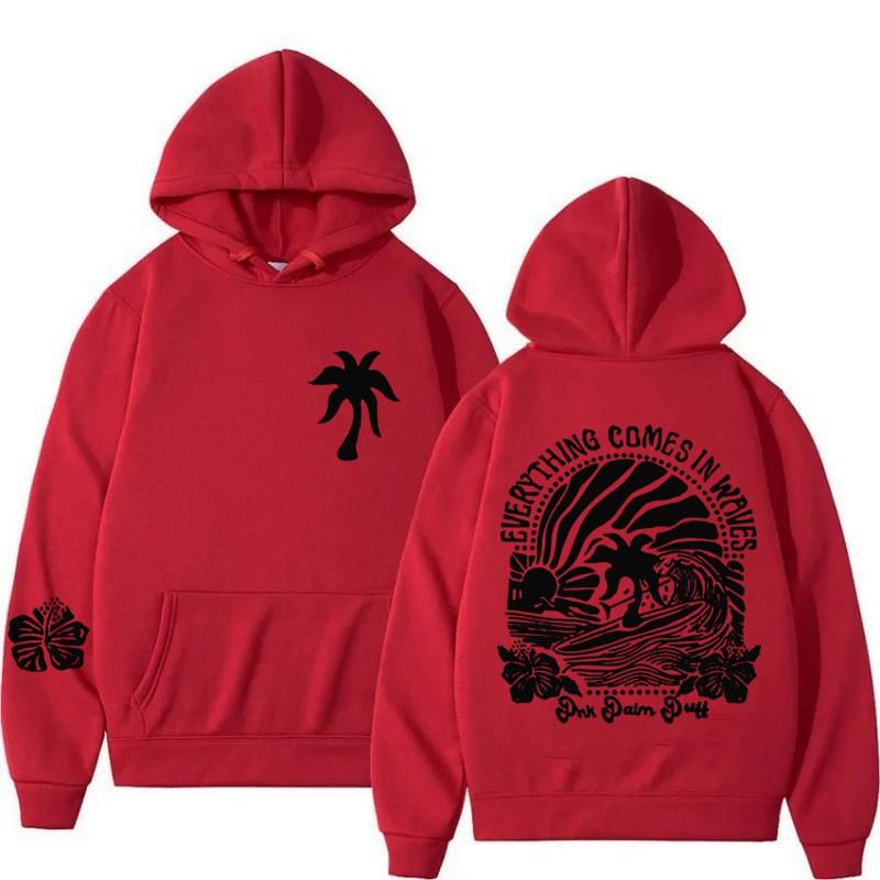 Unisex Oversized Hooded Sweatshirt Casual Printed Pullover Top Teens Adults