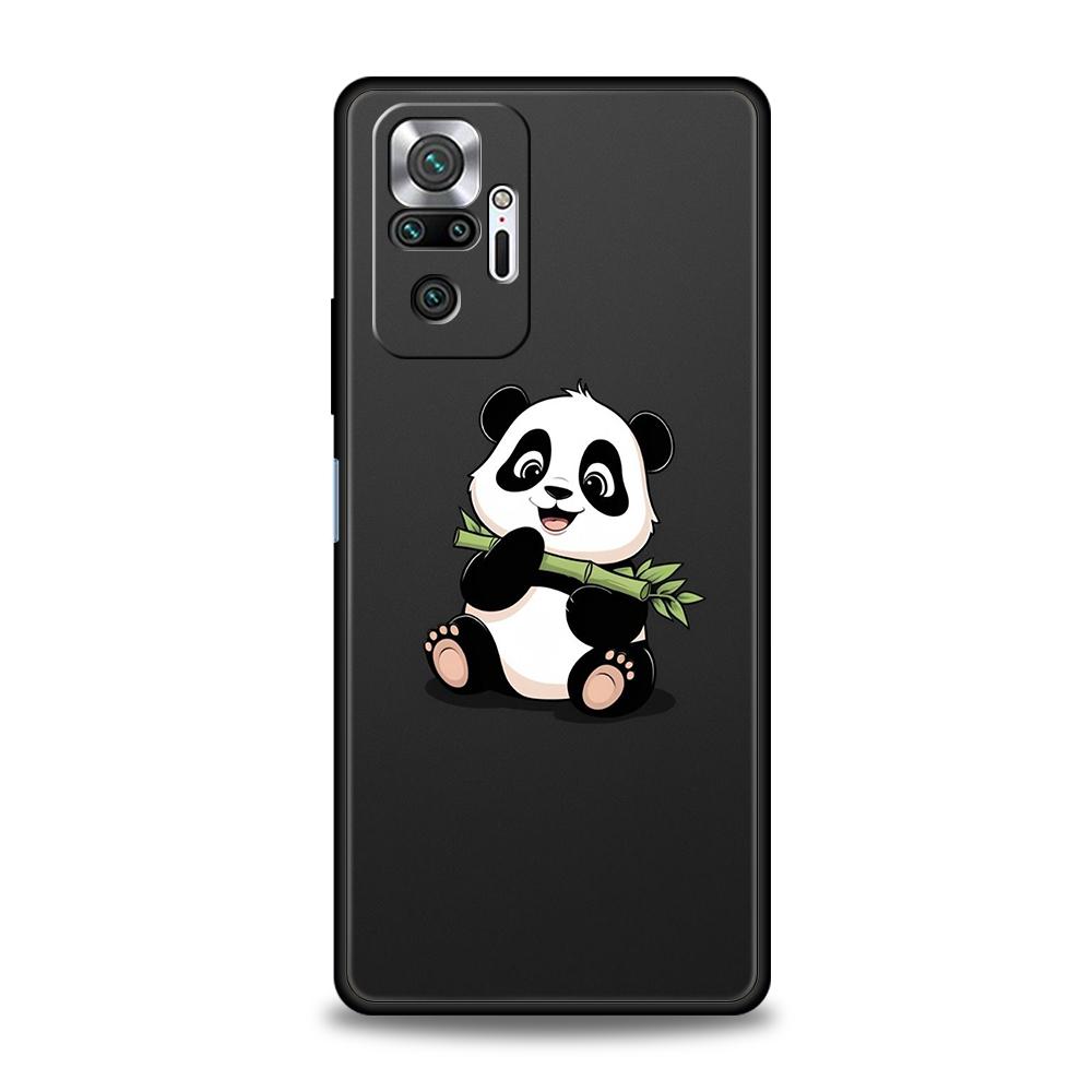 Мультяшный чехол для телефона с пандой для Xiaomi Redmi Note 14 5G 13 12 10 11 Pro Plus 4G 14C 13C 12C 10C 9C, мягкий чехол из ТПУ
