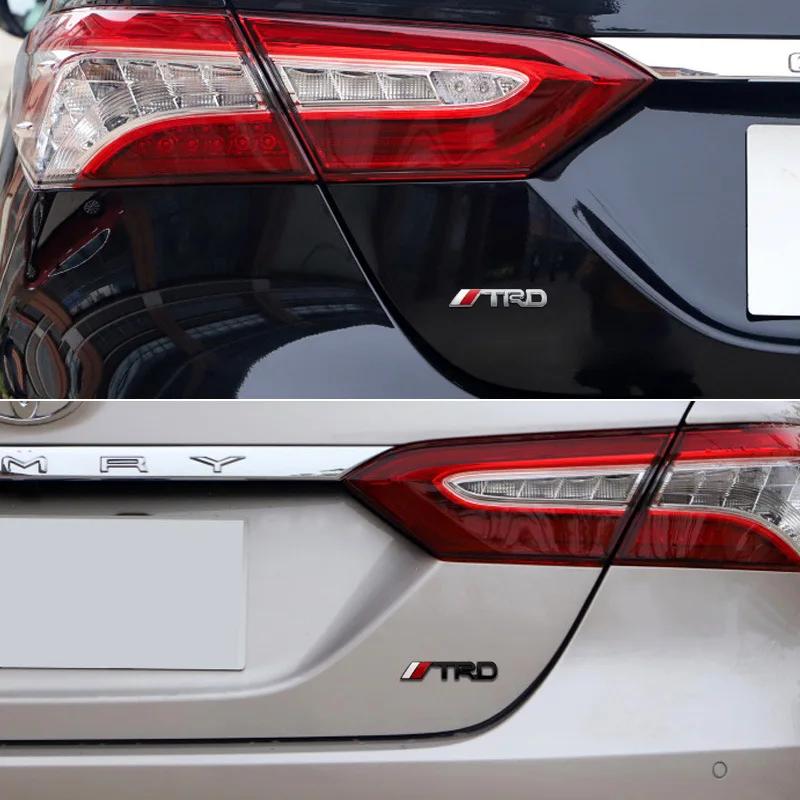 3D наклейки Matel на автомобиль эмблема для TRD Sports Corolla Yaris Rav4 Avensis Auris Camry кузов задний багажник хвост наклейка стиль