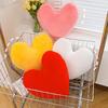 Heart Pillow Thick Elastic Cozy Fully Stuffed Room Decor Pillow Solid Color Colorfast Plush Sofa Living Room Bedside Bed Cushion Toy Photo Prop