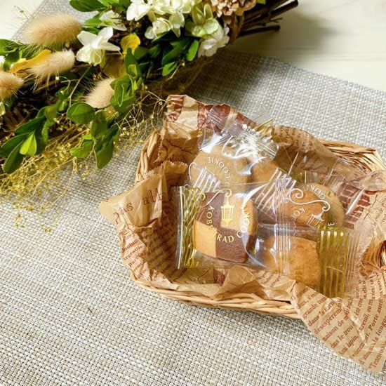 Kobe Trad Cookies Cookie Assortment 39 Pieces Individually Wrapped Bite Size for Women 6 Flavors Sweets Gift Sweets Prepackaged TC-15N