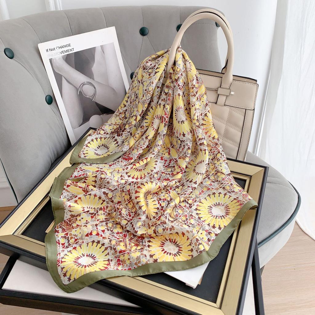 Fashion Handkerchief Neck Scarves Women 70x70cm Small Shawls and Wraps Hijab Scarfs