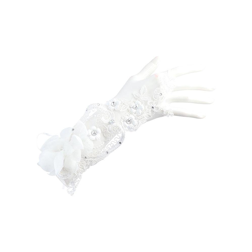 Свадебные митенки, перчатки без пальцев, митенки с кружевом и бантом, свадебные перчатки, перчатки с бантом, женские перчатки