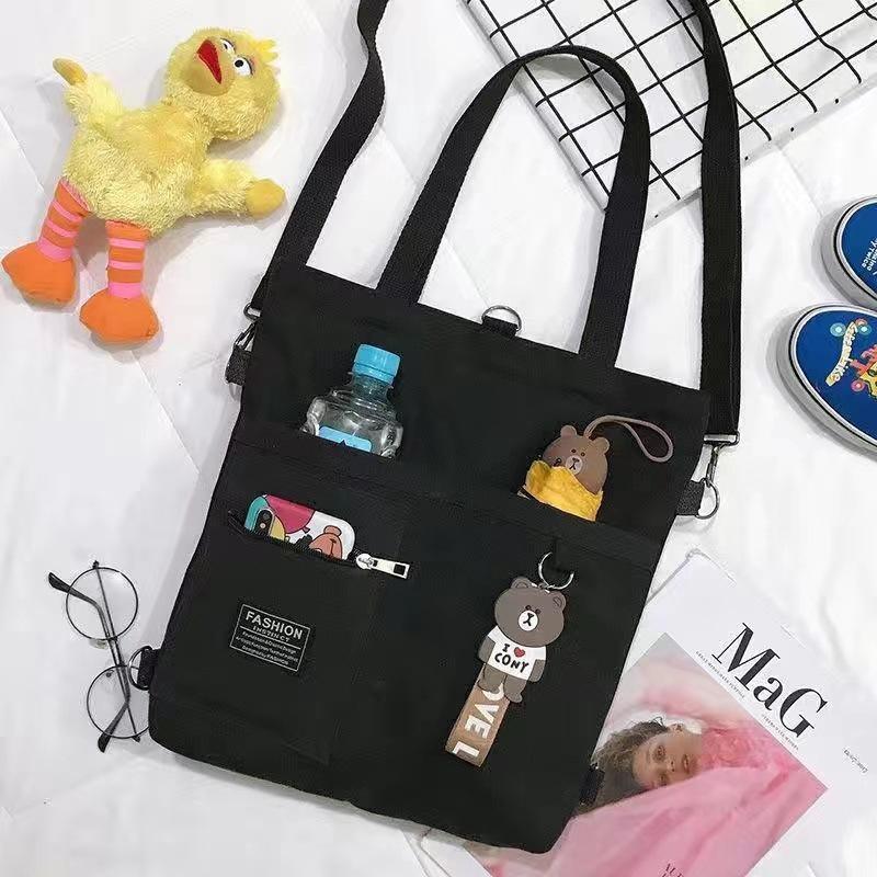 Ins Style Canvas Tote Bag Women's Small Crossbody Bag Versatile Student Supplement Handbag