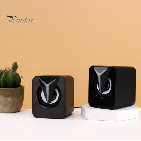 1 пара небольших USB-динамиков, звуковая коробка с RGB-подсветкой, виртуальный объемный звук, компьютер, ноутбук, портативный мини-громкоговоритель