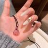 Ожерелье с розовым клубничным джемом и кошачьим когтем — милая и универсальная девичья подвеска-цепочка на ключицу