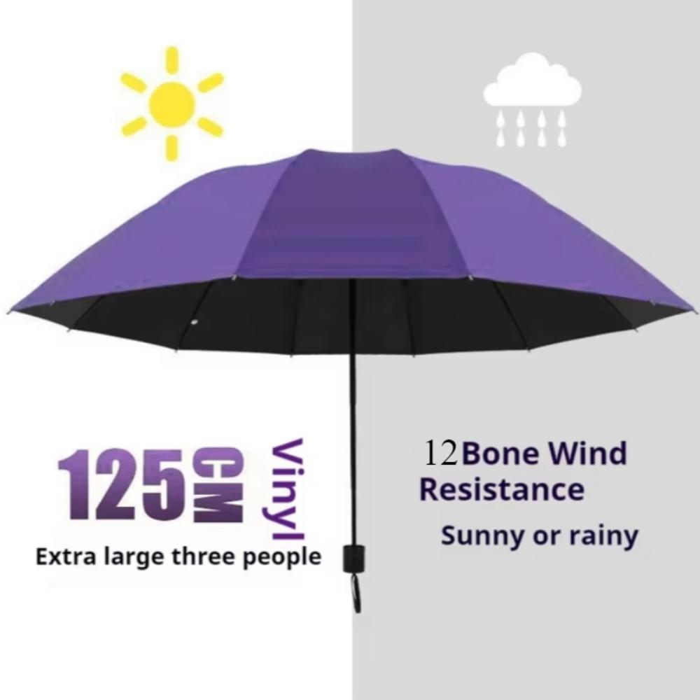 Очень большой ветрозащитный зонт с защитой от УФ-излучения — прочный, водонепроницаемый, открывается вручную от солнца и дождя