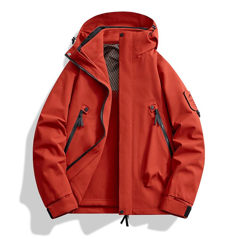 Новая куртка осень-зима три в одном для мужчин и женщин, для пар, для альпинизма на открытом воздухе, флисовая куртка, комплект из двух предметов