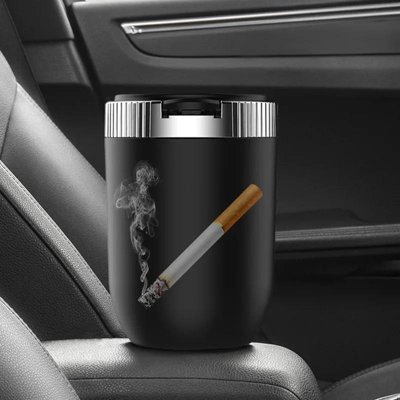 Portable Auto LED Ashtray With Blue Light Car Styling Smokeless Ash Tray For Suzuki JIMNY grand vitara sx4 swift Alto