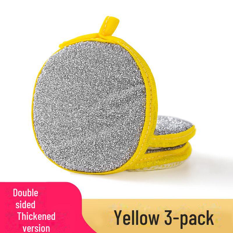 Dual-Sided Dish Sponge & Non-Stick Oil Removal Cloth: Kitchen Cleaning & Magic Wipe Combo