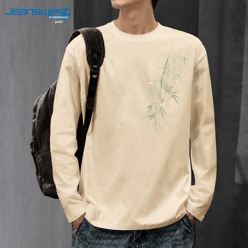 Мужская хлопковая футболка с длинным рукавом Jeanswest