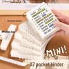 Newcomer Special: A7 Ring Binder Small Notebook - Minimalist, Portable Memo Pad