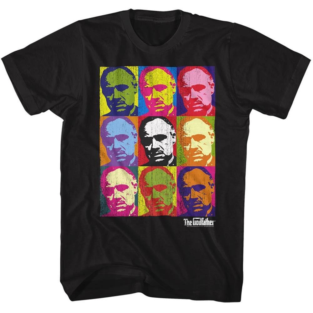 Godfather Vito Warhol Black Adult T-Shirt