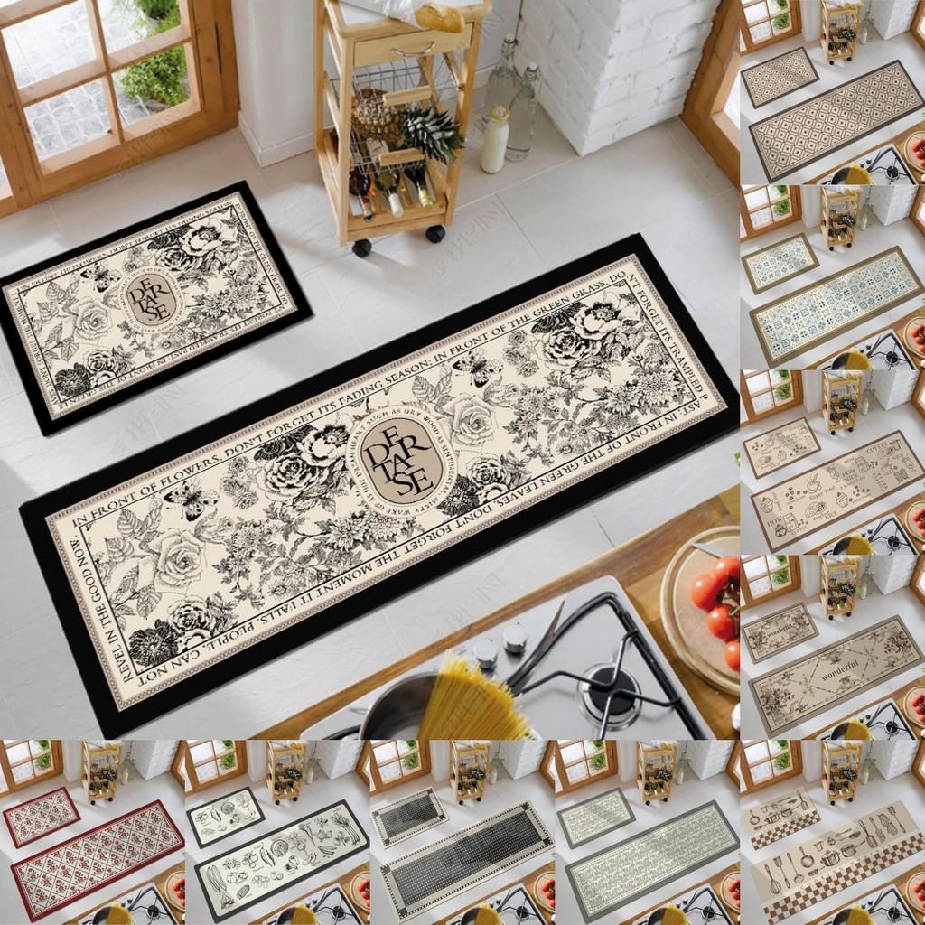 Pvc Antioil Waterproof Kitchen Floor Mat With Nonslip Texture For House And Entryway