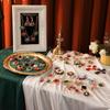 Французская ретро брошь животное цветок легкая роскошь высокий стиль дворцовый стиль натуральный камень дизайн чувство универсальный одежда