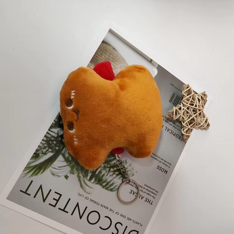 Плюшевый брелок 1 шт., маленькая подвеска в виде гамбургера, картофеля фри, брелок, игрушка, сумка, чехол для мобильного телефона, брелок, подарок на день рождения