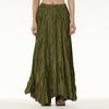 Fluttering Draping Pressed Wrinkled Half-body Skirt Plus Size Women's Skirt Loose Oversized Swing Skirt