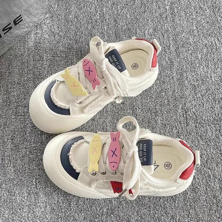 Designer Women Breathable Vintage Sneakers Green Shoes For Girls Thick Heel Sneakers Casual Running Platform Y2K Lolita Shoes