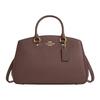 Сумка-тоут Savannah Carryall 36 с логотипом бренда, золотой фурнитурой, фактурной кожей, для ношения на плече или через плечо, большая женская сумка, цвет Темно-каменный коричневый CAL56-IMV2R