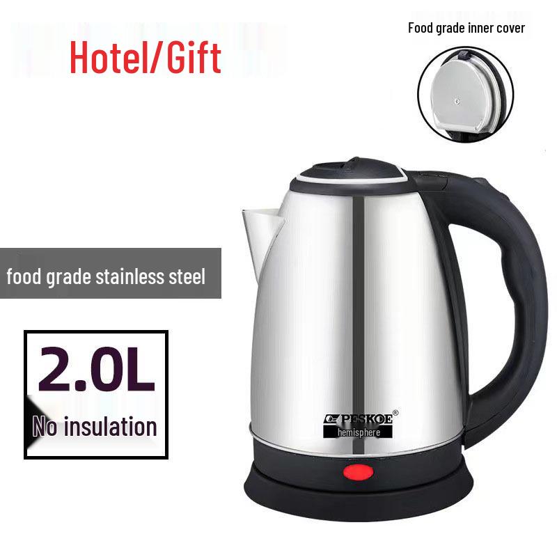 Positive Hemisphere Stainless Steel Electric Kettle, 2L Large Capacity, Auto Power-Off, Keep Warm Feature