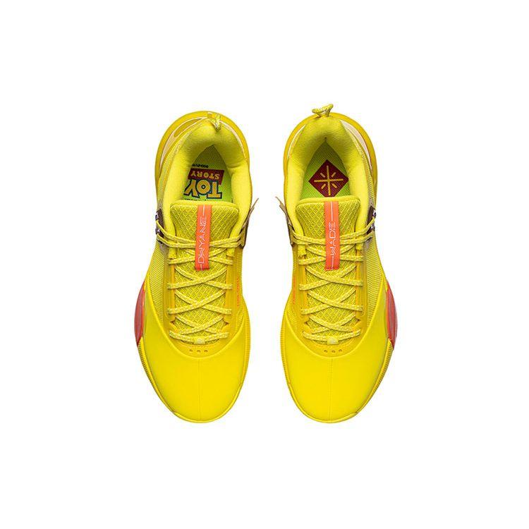 Кроссовки для баскетбола Li Ning All Day 6, удобные, модные, амортизирующие, нескользящие, износостойкие, поддерживающие, средней высоты, желтые, ABPR019-5