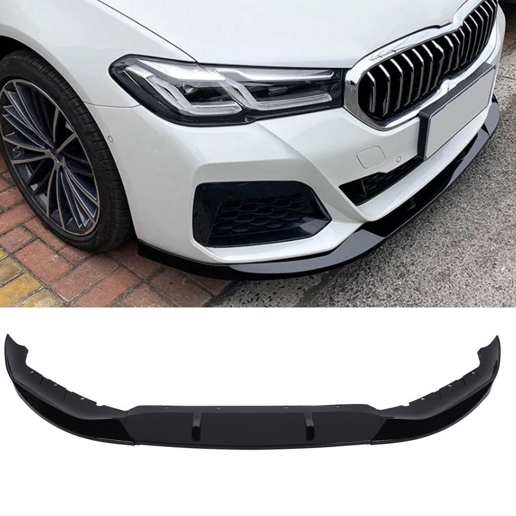 Front Bumper Lip Spoiler Splitter Lip Chin Kit for 5 Series G30 G31 LCI M Sport 2021 to 2023