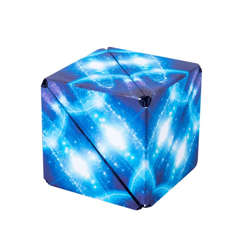 Infinity Magnetic Magic Cube 3D Geometric Cube Kids Thinking Training Brain Teaser Educational Decompression Fidget Toy MX004