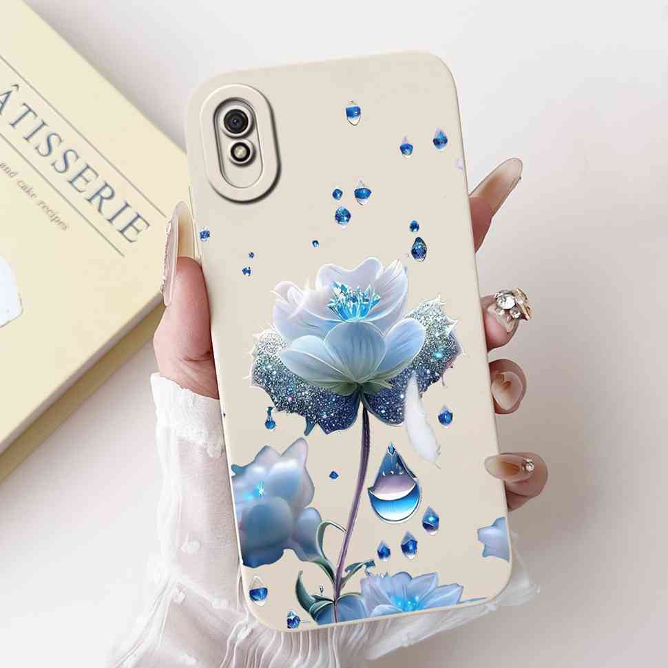 New For Redmi 9A M2006C3LG Case Fashion Girl Bow Rose Soft Silicone Cover For Xiaomi Redmi 9AT 9 A 6.53" Shockproof Phone Casing