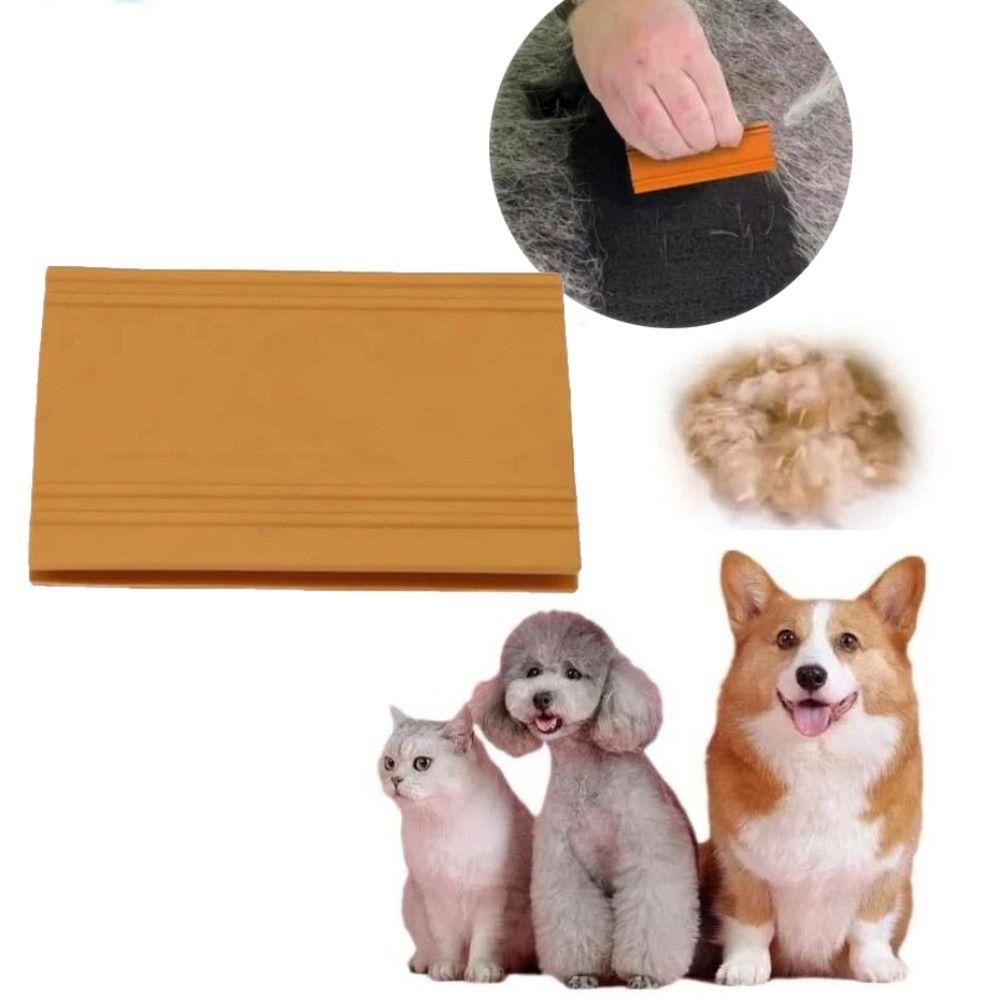 Easy Grip Cat Dog Hair Scraper Reusable Carpet Scraper Durable Pet Hair Remover  for Couch Trimmer