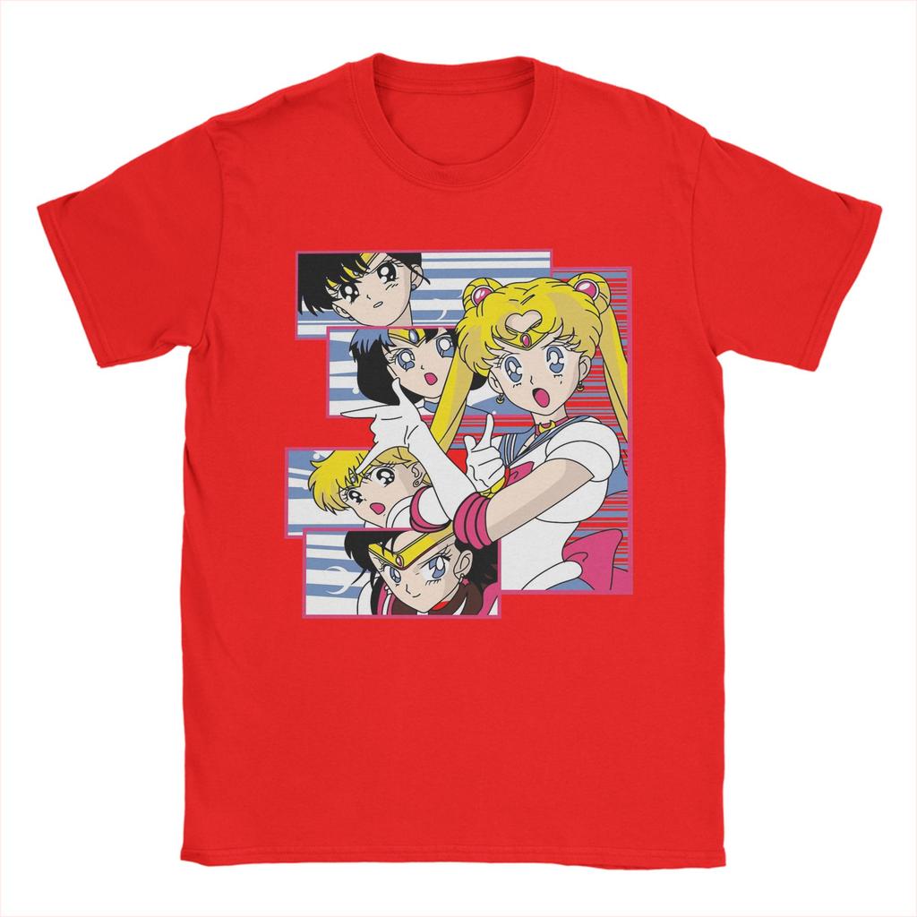 Mens Sailors Moons T Shirt  100 Cotton Tops Funny Short Sleeve Round Collar Tees Summer TShirt
