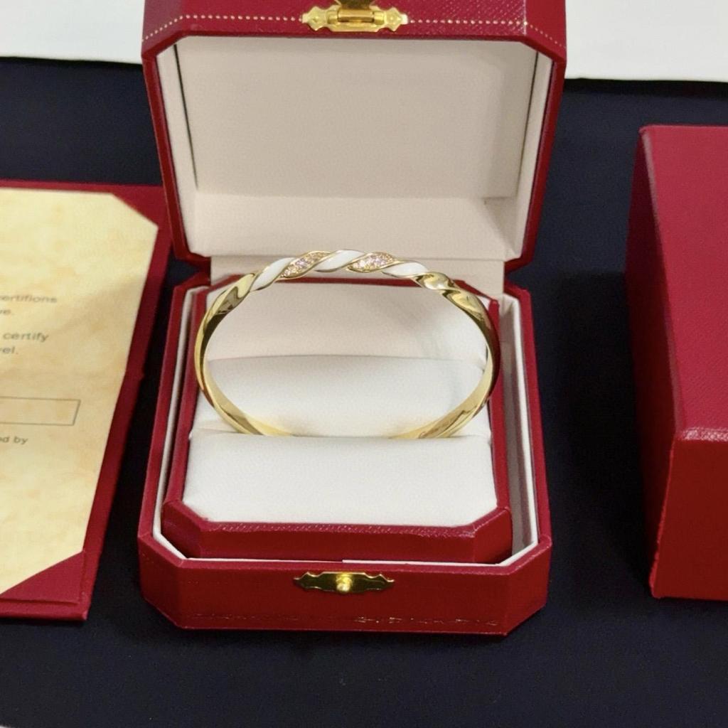 Открытый вращающийся браслет высокого качества, микро-инкрустация V, покрытие из 18-каратного золота, унисекс, подарок для девушки