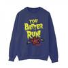 Netflix Womens/Ladies Stranger Things You Better Run Sweatshirt