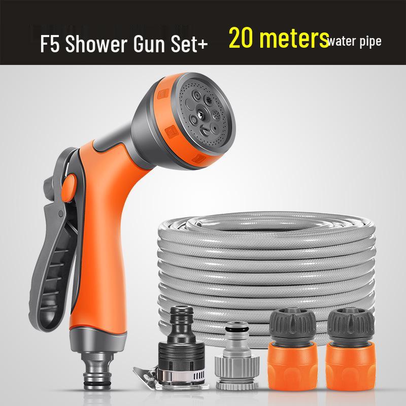High-Pressure Water Gun Hose for Car Washing and Balcony Cleaning with Powerful Faucet Nozzle