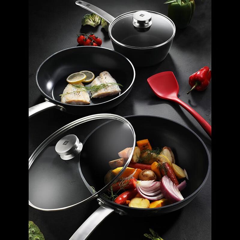 ZWILLING Enjoy 4-Piece Chinese Wok & Frying Pan Set