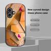 Геометрический узор для Apple iPhone 16 11 13 15 14 Pro Max 12 Mini 7 8 Plus XR X XS Чехол для телефона из закаленного стекла эллиптической формы